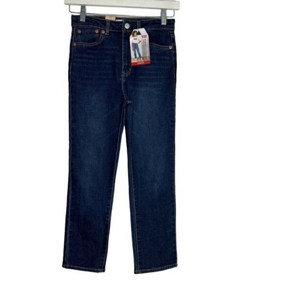 Levi’s Big Girls RIBCAGE ANKLE STRAIGHT BIG GIRLS JEANS Size 12 - Picture 2 of 8